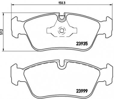 P06 035 BREMBO Гальмівні колодки дискові