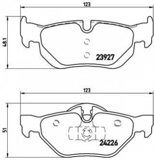 P06 038 BREMBO тормозные колодки дисковые