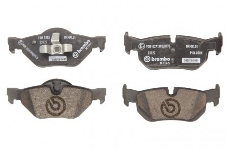 P06 038X BREMBO Гальмівні колодки дискові