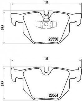 P06 039 BREMBO тормозные колодки дисковые