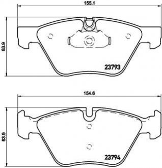 P06 057 BREMBO тормозные колодки дисковые