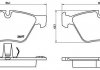 P06060 BREMBO Комплект гальмівних колодок з 4 шт. дисків (фото 1)