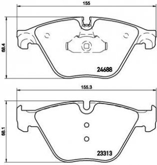 P06074 BREMBO Комплект тормозных колодок из 4 шт. дисков