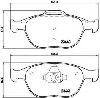 P24058 BREMBO тормозные колодки дисковые Ford Transit Connect 02-