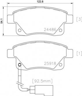 P24 066 BREMBO Гальмівні колодки дискові