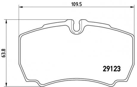 P24 084 BREMBO Гальмівні колодки дискові