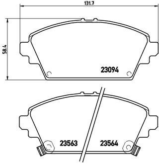 P28 029 BREMBO тормозные колодки дисковые