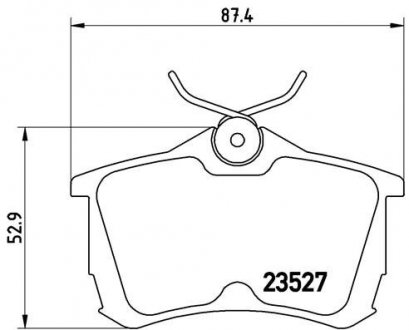 P28030 BREMBO Комплект тормозных колодок из 4 шт. дисков