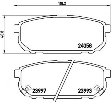 P30 023 BREMBO тормозные колодки дисковые