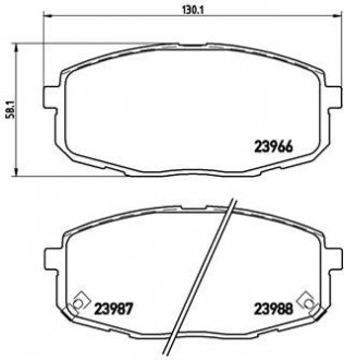 P30 034 BREMBO тормозные колодки дисковые