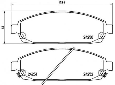 P37010 BREMBO Колодки гальмівні дискові