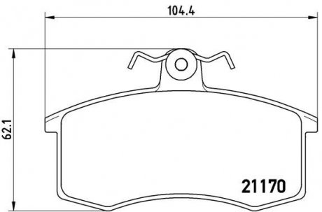 P41003 BREMBO Комплект тормозных колодок из 4 шт. дисков