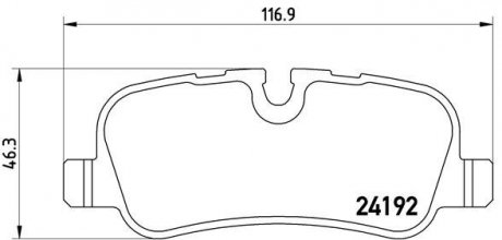 P44 013 BREMBO тормозные колодки дисковые