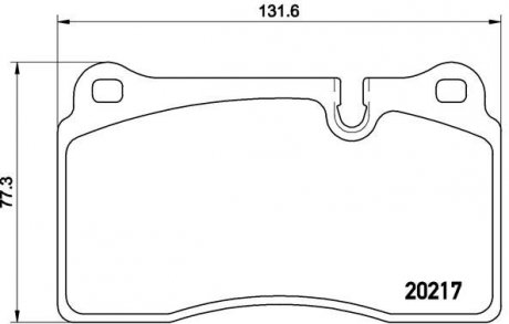 P44018 BREMBO Колодки гальмівні дискові