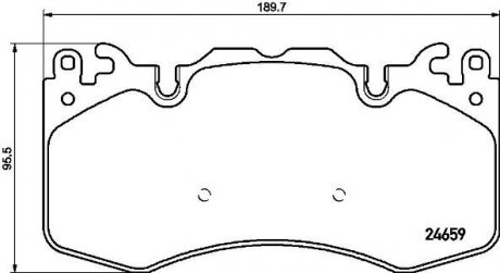 P44023 BREMBO Колодки гальмівні дискові