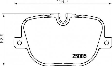 P44025 BREMBO Колодки гальмівні дискові