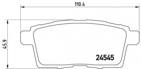 P49 041 BREMBO тормозные колодки дисковые