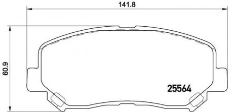 P49 045 BREMBO тормозные колодки дисковые