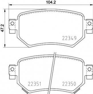 P49059 BREMBO Комплект тормозных колодок из 4 шт. дисков