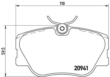 P50008 BREMBO Комплект тормозных колодок из 4 шт. дисков