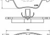 P50023 BREMBO Комплект гальмівних колодок з 4 шт. дисків (фото 1)