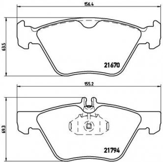 P50 026 BREMBO Гальмівні колодки дискові