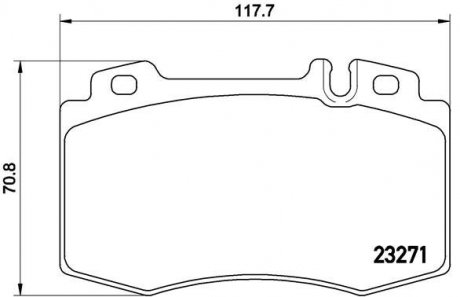 P50041 BREMBO Комплект тормозных колодок из 4 шт. дисков