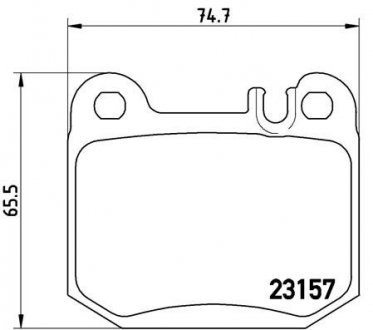 P50 043 BREMBO тормозные колодки дисковые