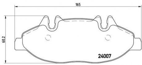 P50050 BREMBO Комплект тормозных колодок из 4 шт. дисков