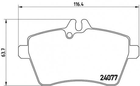 P50056 BREMBO Комплект тормозных колодок из 4 шт. дисков