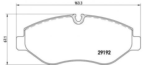 P50085 BREMBO Комплект тормозных колодок из 4 шт. дисков