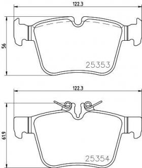 P50 122 BREMBO Гальмівні колодки дискові