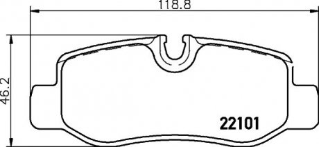 P50126 BREMBO Комплект тормозных колодок из 4 шт. дисков