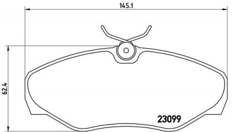 P56061 BREMBO Колодки гальмівні дискові