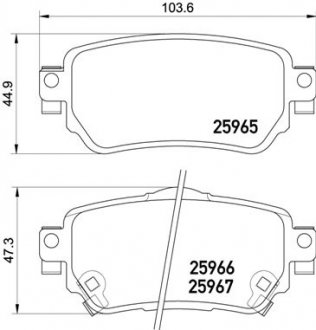 P56098 BREMBO Колодки гальмівні дискові