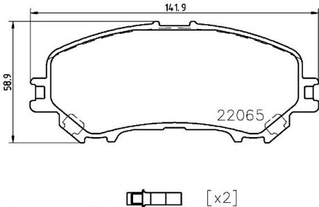 P56099 BREMBO Колодки гальмівні дискові