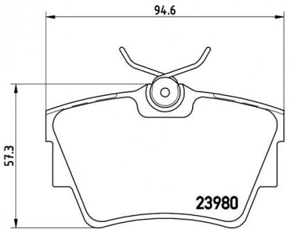 P59041 BREMBO Колодки гальмівні дискові