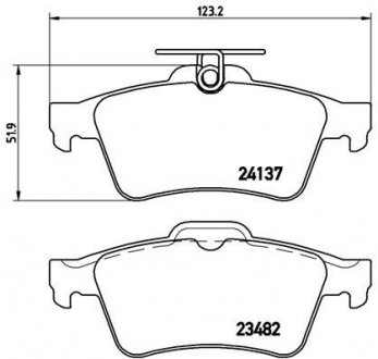 P59042 BREMBO Комплект тормозных колодок из 4 шт. дисков