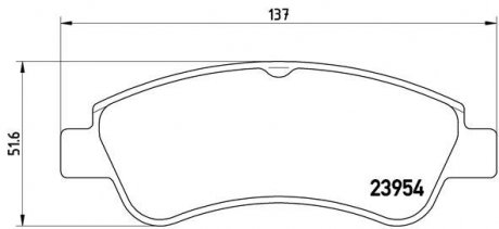 P61066 BREMBO Колодки гальмівні дискові