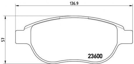 P61068 BREMBO ТОРМОЗНЫЕ КОЛОДКИ