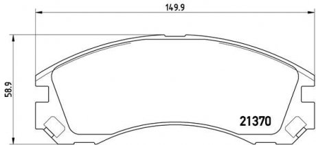 P61 089 BREMBO тормозные колодки дисковые