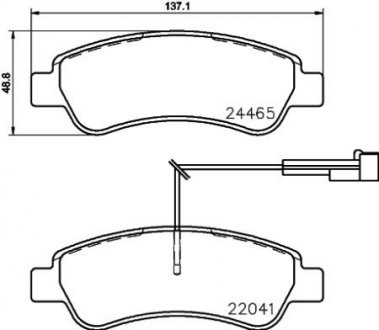 P61 125 BREMBO тормозные колодки дисковые