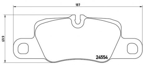 P65 020 BREMBO тормозные колодки дисковые