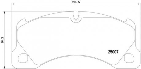 P65021 BREMBO Комплект тормозных колодок из 4 шт. дисков