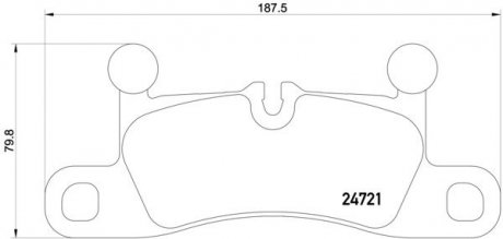 P65027 BREMBO Комплект тормозных колодок из 4 шт. дисков