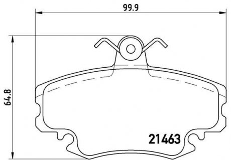 P68038 BREMBO Комплект гальмівних колодок з 4 шт. дисків