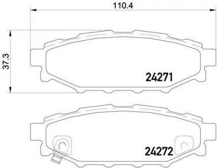 P78020 BREMBO Комплект гальмівних колодок з 4 шт. дисків