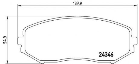 P79018 BREMBO Колодки гальмівні дискові