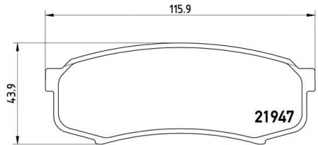 P83024 BREMBO Комплект тормозных колодок из 4 шт. дисков