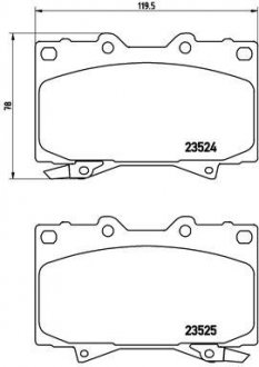 P83048 BREMBO Комплект тормозных колодок из 4 шт. дисков